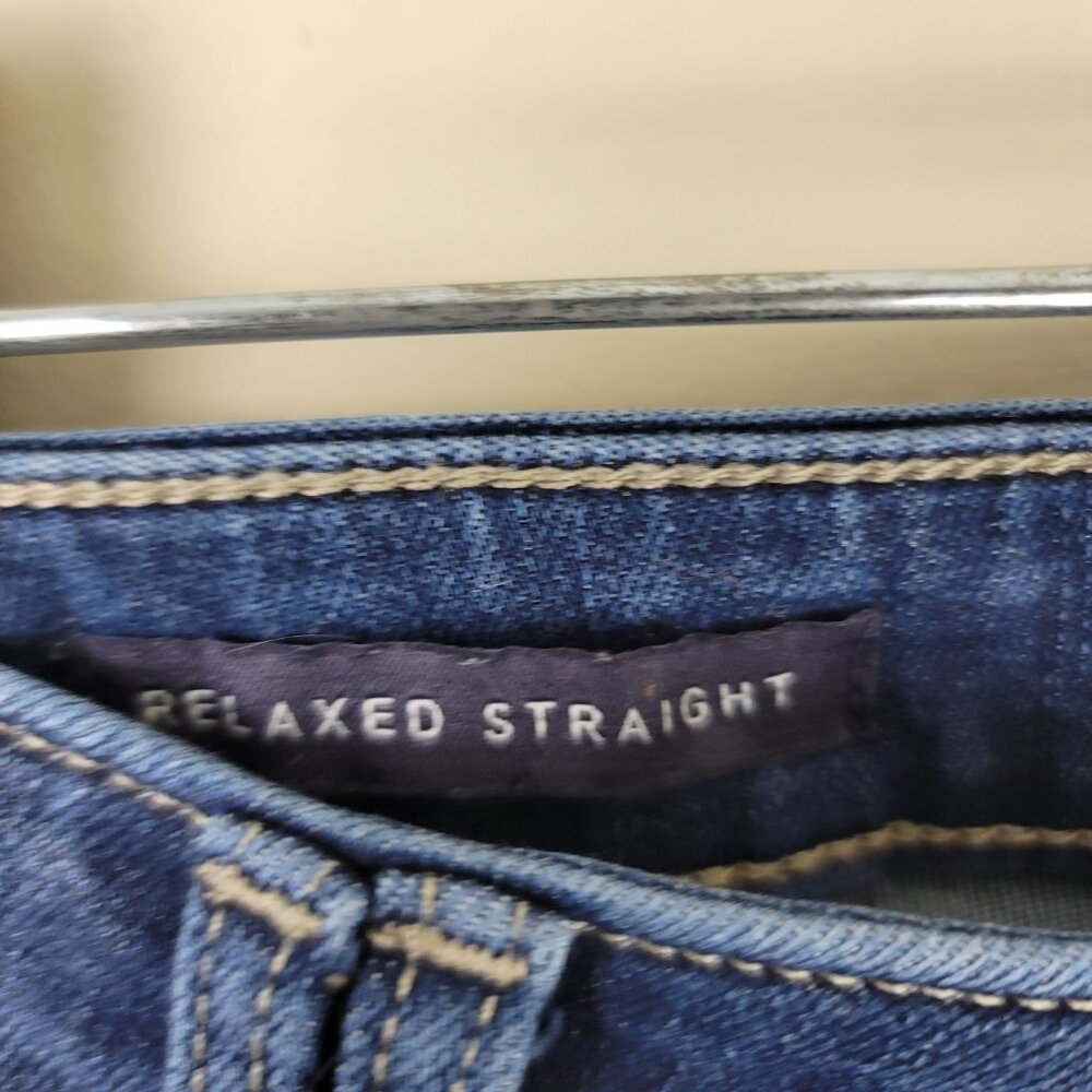 NYDJ Relaxed Straight Ankle Jeans Size 10 Medium Wash Lift Tuck Stretch Denim - Picture 10 of 14